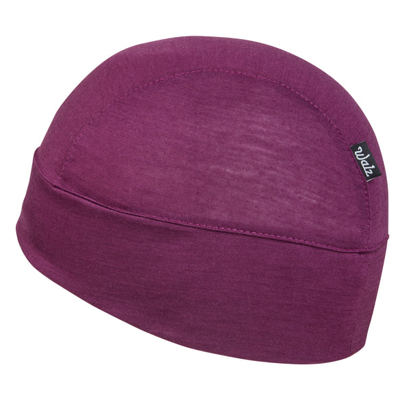 Plum Merino Wool Skull Cap