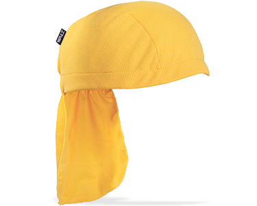 Gold Technical Skull Cap with Neck Flap