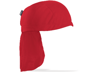 Cardinal Red Technical Skull Cap with Neck Flap