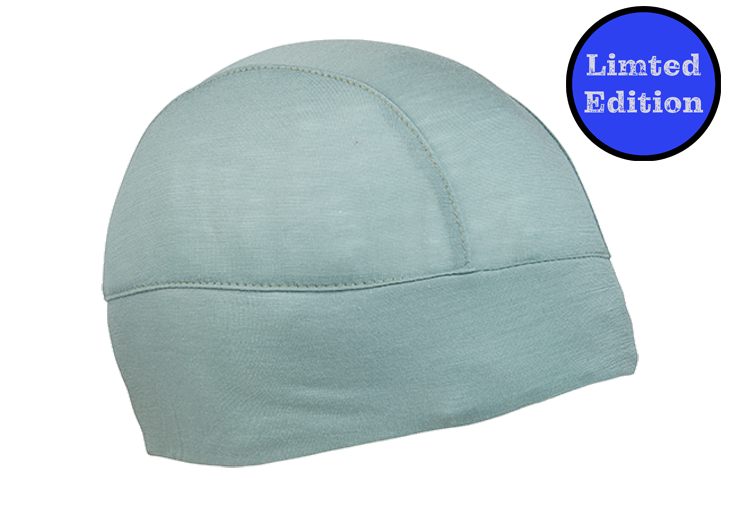 Jade Merino Wool Skull Cap