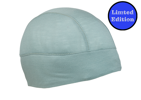 Jade Merino Wool Skull Cap