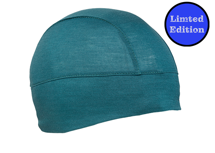 Emerald Merino Wool Skull Cap