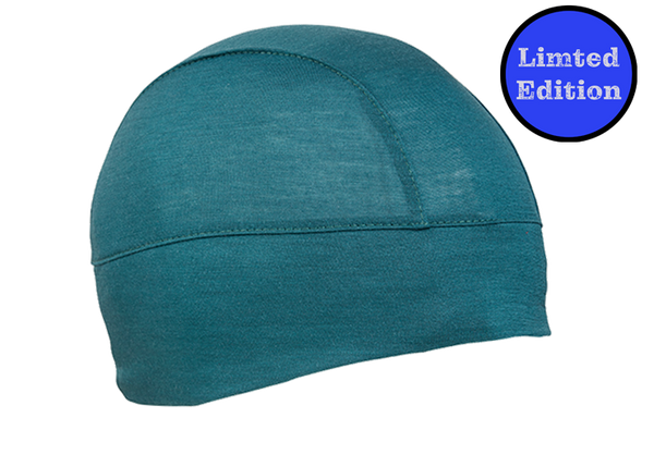 Emerald Merino Wool Skull Cap